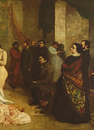 El estudio del pintor, una alegoría real (detalle) de Gustave Courbet